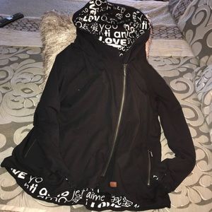 Peace Love World Reversible Hoodie